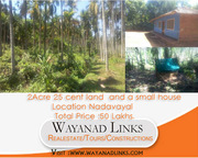 Excellent  2Acre 25 cent land view based in Nadavayal,  Wayanad
