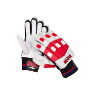 BDM Galaxy Batting Gloves White Red and Black Youth - sabkifitness.com