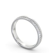 Full Eternity Wedding Ring in 0.30Ct Round diamond