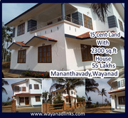  New double storied house for sale at Mananthavady, Wayanaad