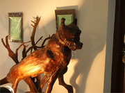 A unique art collection of driftwood sculptures