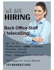 BACK OFFICE STAFF ( telecalling )