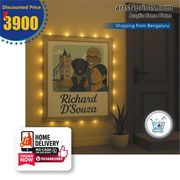 Personalized Acrylic Name Plate with Guru Nanak Portrait by artsnprint